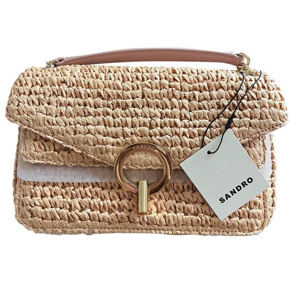 Sandro Handbags - Yza Raffia Paille Handbag